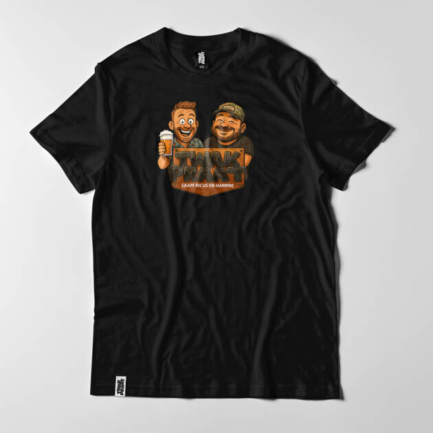 HET JY GEDRINK SHIRT - SWART